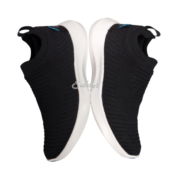 Vessi Everyday Move Slip On Womens 5 Onyx Black White Waterproof DymaTex Sneaker - Picture 10 of 13
